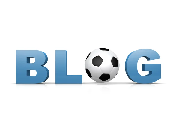 Futbol blog — Stok fotoğraf