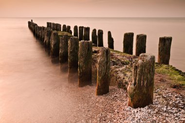 groyne akşam ışık