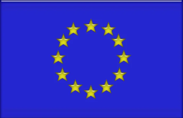 Flagge der Europäischen Union — Stockfoto