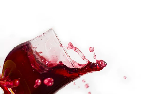 Czerwonego wina do kieliszka — Zdjęcie stockowe