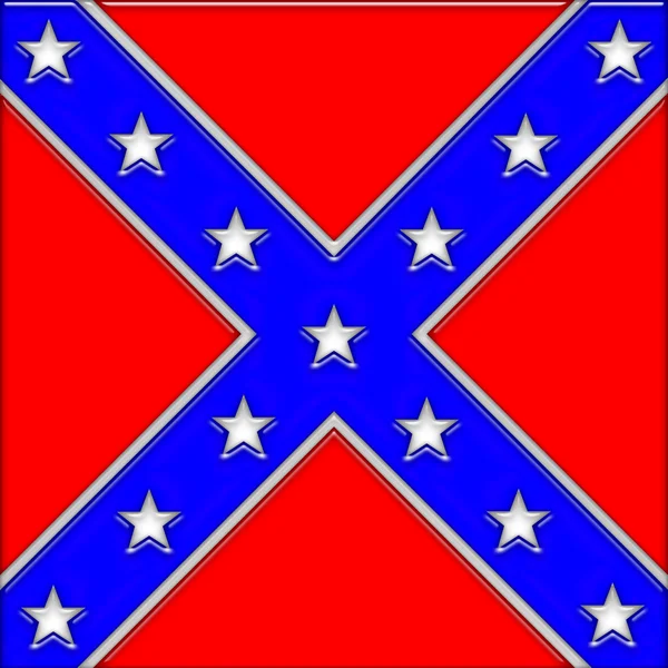 Αμερικανική σημαία Συνομοσπονδία — Φωτογραφία Αρχείου