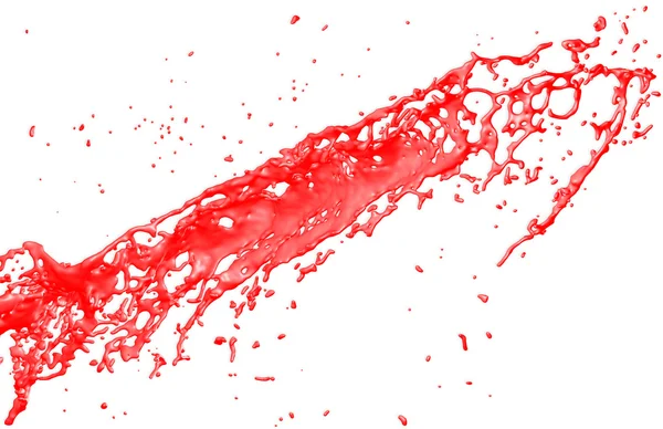 Red juice with splash — Stock Photo, Image