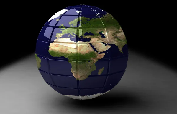 Världen av världen. Europa-Afrika — Stockfoto