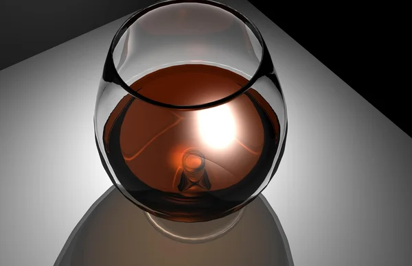 3D render glas — Stockfoto