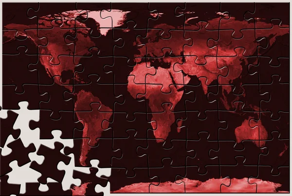 Puzzle del mondo — Foto Stock