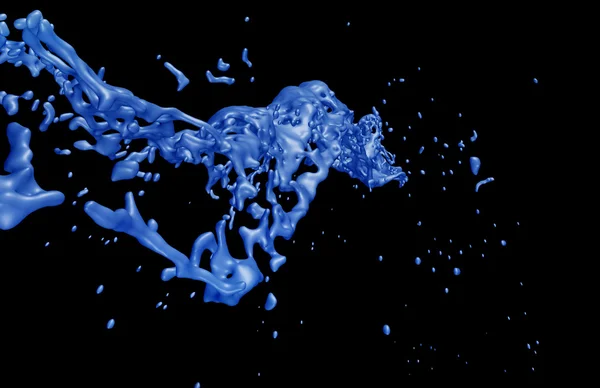 Geïsoleerde waterdrops met splash Stockfoto