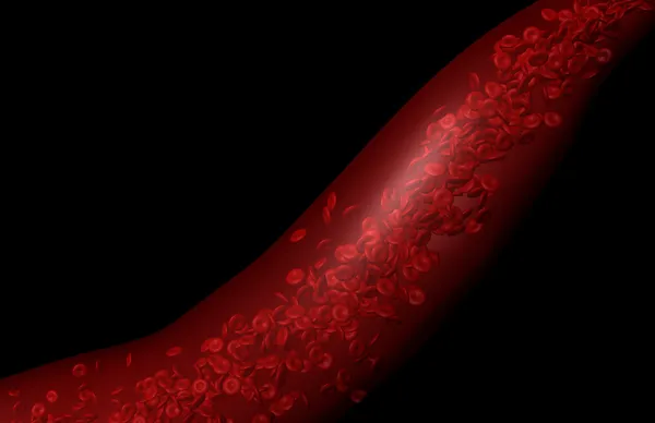 Rode bloedcellen Stockfoto