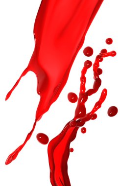 Red splash clipart