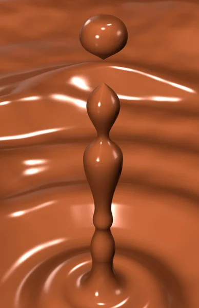 Despejo de chocolate — Fotografia de Stock