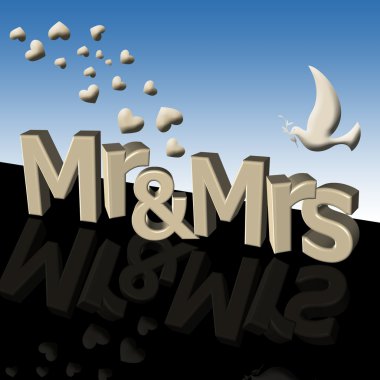 Mr and mrs clipart