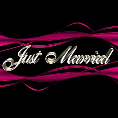 Just married clipart