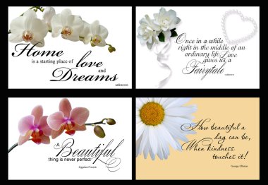 4 inspirational vectors clipart