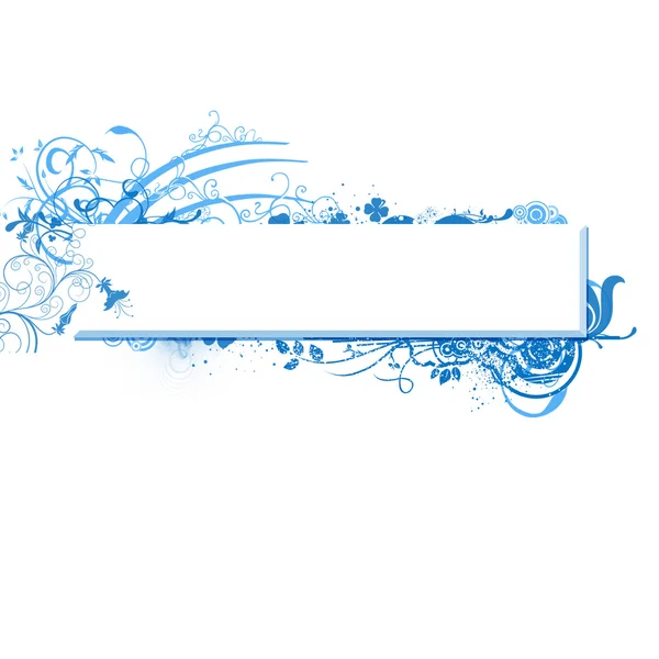 Vecteur de bannière bleue — Image vectorielle