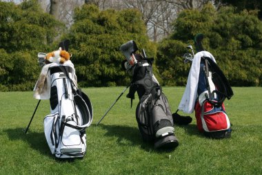 Golf bags clipart