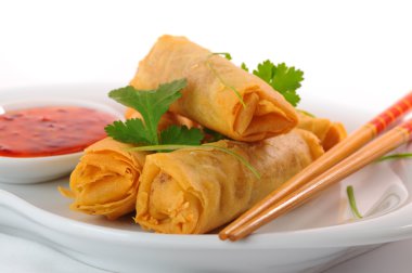 Thai Spring Rolls clipart