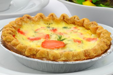 Smoked Salmon Quiche clipart