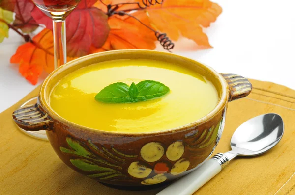 Sopa de calabaza de otoño — Foto de Stock