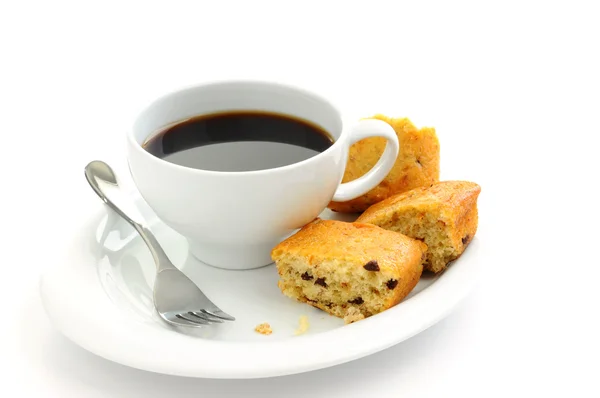Banana Bread and Coffee — Stock Photo, Image