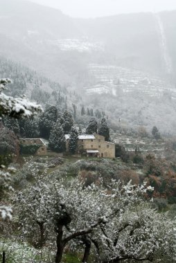 Tuscan kış sahne
