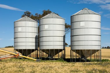 Grain Silos clipart