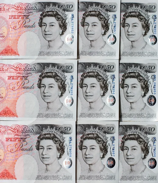 Cincuenta libras - Gran Bretaña — Foto de Stock