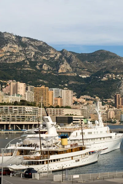 Barcos de lujo, Montecarlo, Mónaco —  Fotos de Stock