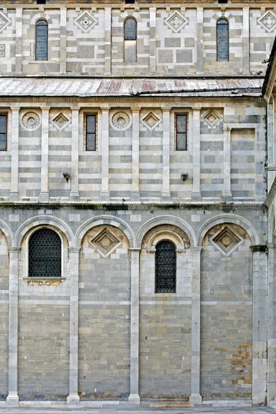 Batı duvarı, pisa Katedrali, İtalya — Stok fotoğraf