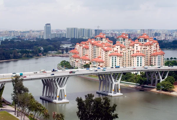 Singapur şehir sahne — Stok fotoğraf