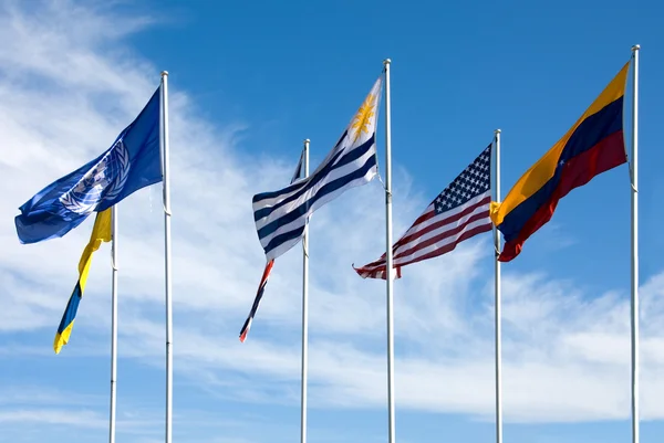 Nationale vlaggen — Stockfoto