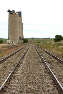 Trackside Silos clipart