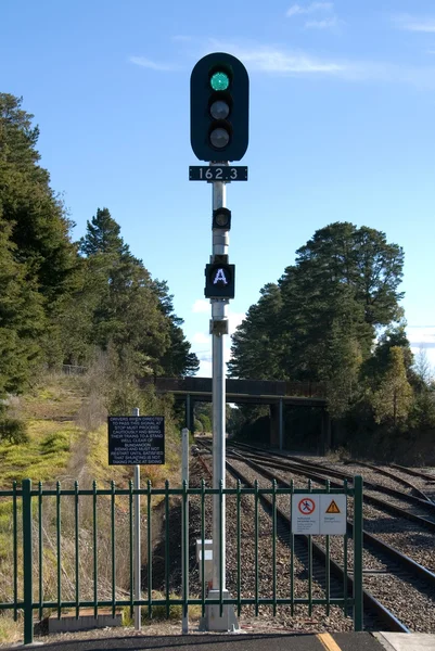 Järnvägen signal — Stockfoto