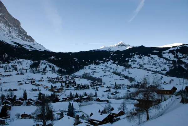 Grindelwald şafak — Stok fotoğraf
