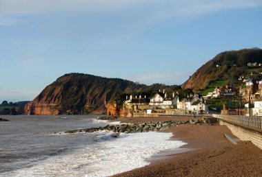 Sidmouth Beach, England clipart