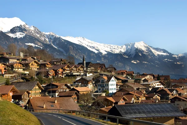 Szwajcarskiej miejscowości — Zdjęcie stockowe