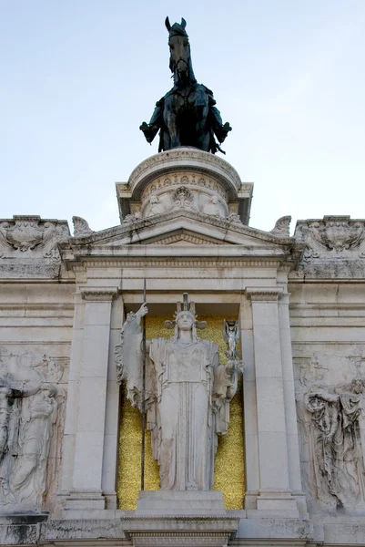 비토리오 에마누엘레 2 세에게 바치는 기념물 — 스톡 사진