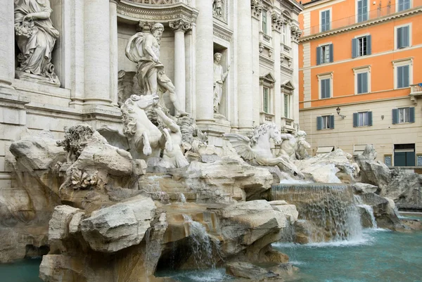 特雷维喷泉-罗马 — 图库照片
