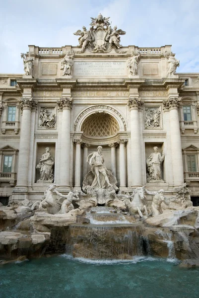 特雷维喷泉-罗马 — 图库照片