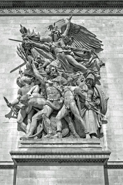 Sculptuur - arc de triomphe, paris — Stockfoto