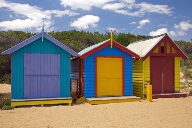 Beach Huts clipart