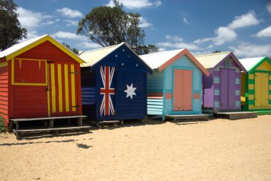 Beach Huts clipart