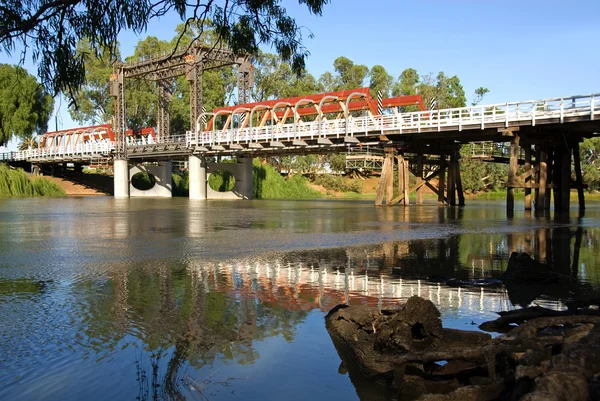 Bro över floden murray — Stockfoto