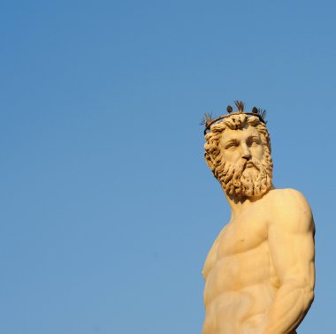Statue of Neptune in Firenze clipart