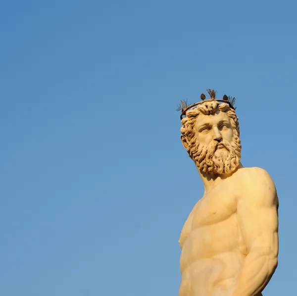 Staty av Neptunus i firenze — Stockfoto