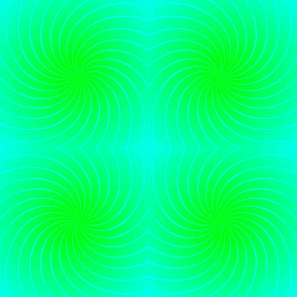 Blauwe twist op groen, naadloze tegel — Stockvector