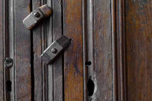 Antiquariato serratura in legno — Foto Stock