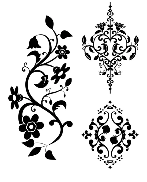 Éléments décoratifs d'un motif - un vec — Image vectorielle