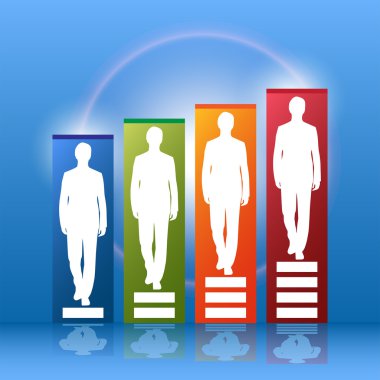 Business Diagram (2D Bar Chart) clipart