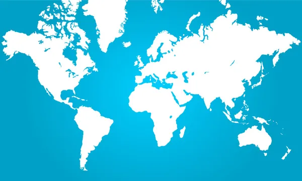 Mappa del mondo chiara — Vettoriale Stock