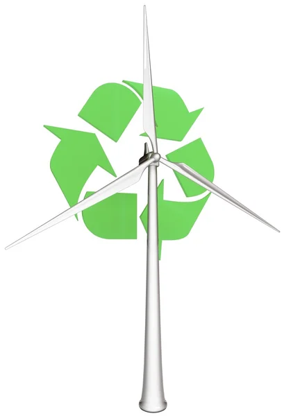 Energía eólica verde —  Fotos de Stock