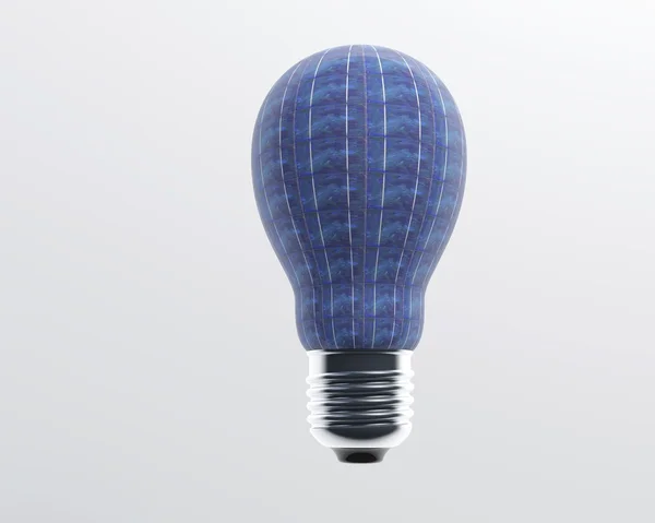 Solar panel bulb light — Stock Photo, Image